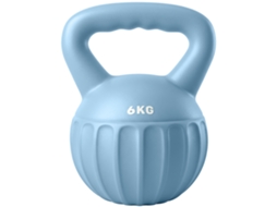Kettlebell Kugelhantel 6 Kg Peso - Hantel Com Areia Befüllt Para Anfänger Home Krafttraining 17 X 17 X 23 Cm Azul