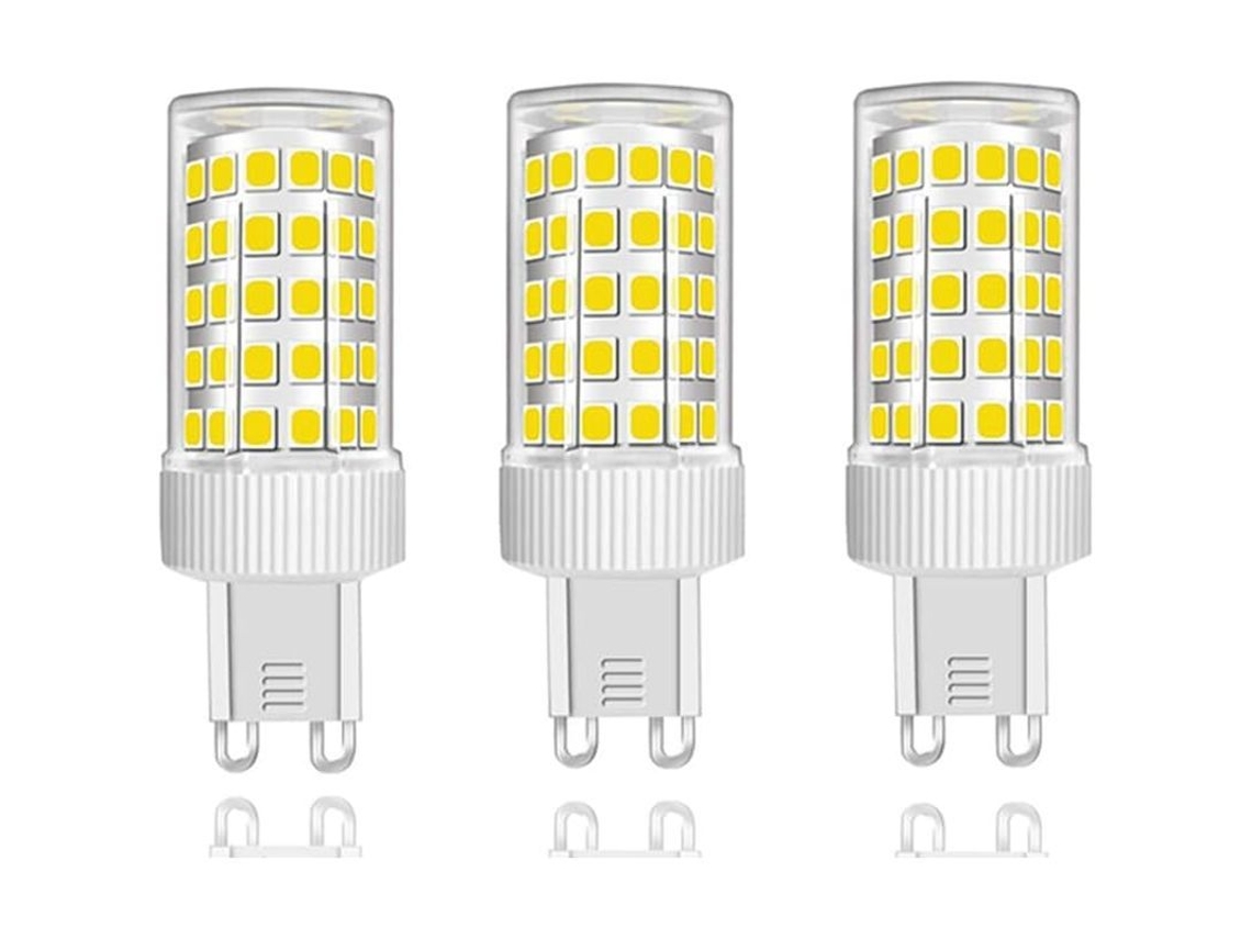 Pacote com 3 Lâmpadas LED G9 10W, Equivalente a 150W, 1000lm, Branco Frio | S/MARCA
