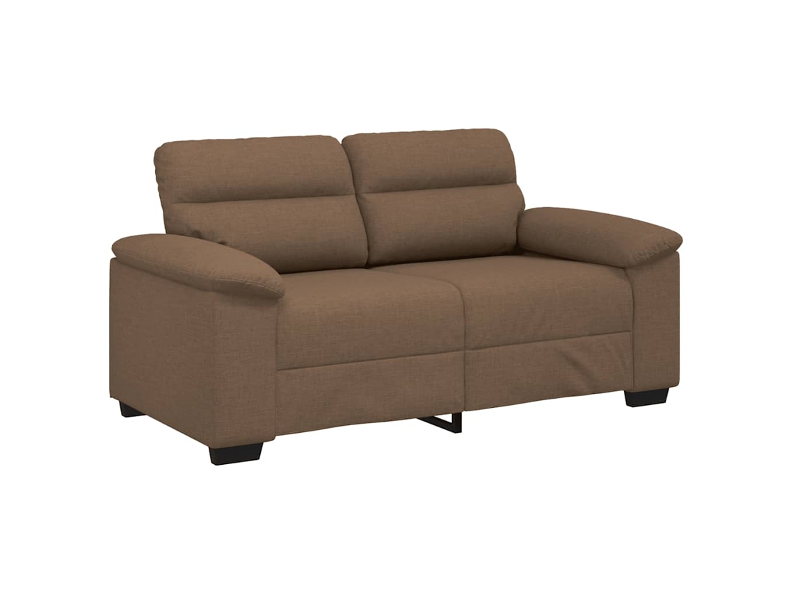 Sofá de 2 Lugares Tecido 160x81x84 Cm Castanho MAISON EXCLUSIVE