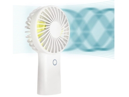 Ventilador Portátil Portátil 20h Max Cooling Time Mini Ventilador De Mão, 4000mah Ventilador Pessoal Recarregável Usb, 3 Velocidades Yizhood (branco)