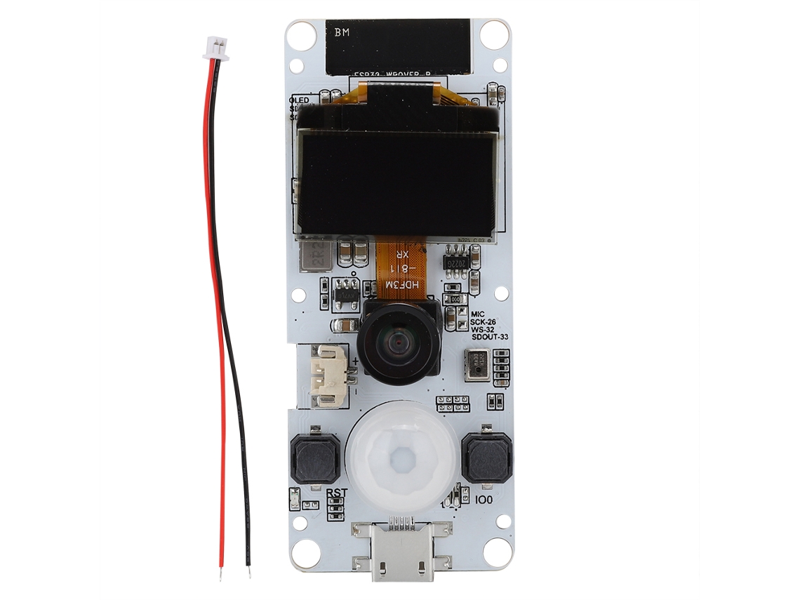 Lente fisheye com microfone Bluetooth e Wi-Fi EOOCOO