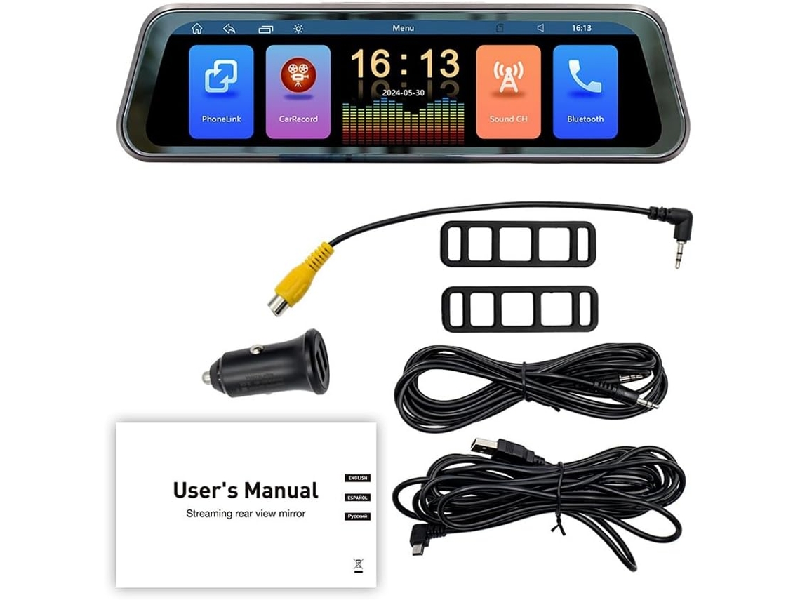 Tela Sensível Ao Toque de 9,36 Polegadas, Carplay, Car Stream Media, Dashcam, Dvr SFUSHOS