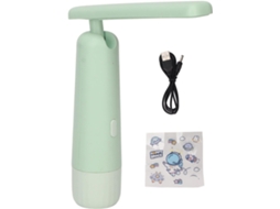Luminária de mesa LED recarregável, luz suave, proteção para os olhos, ângulo ajustável, luminária de mesa pequena para