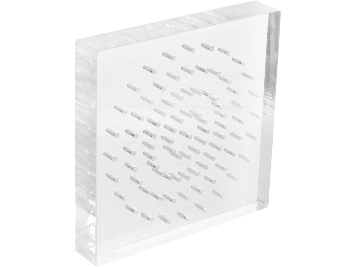 Suporte De Acrílico Transparente Para Pinos Cristal, Base Redonda Pequena, Suporte Leve Para Exibir Estatuetas E Bonecas