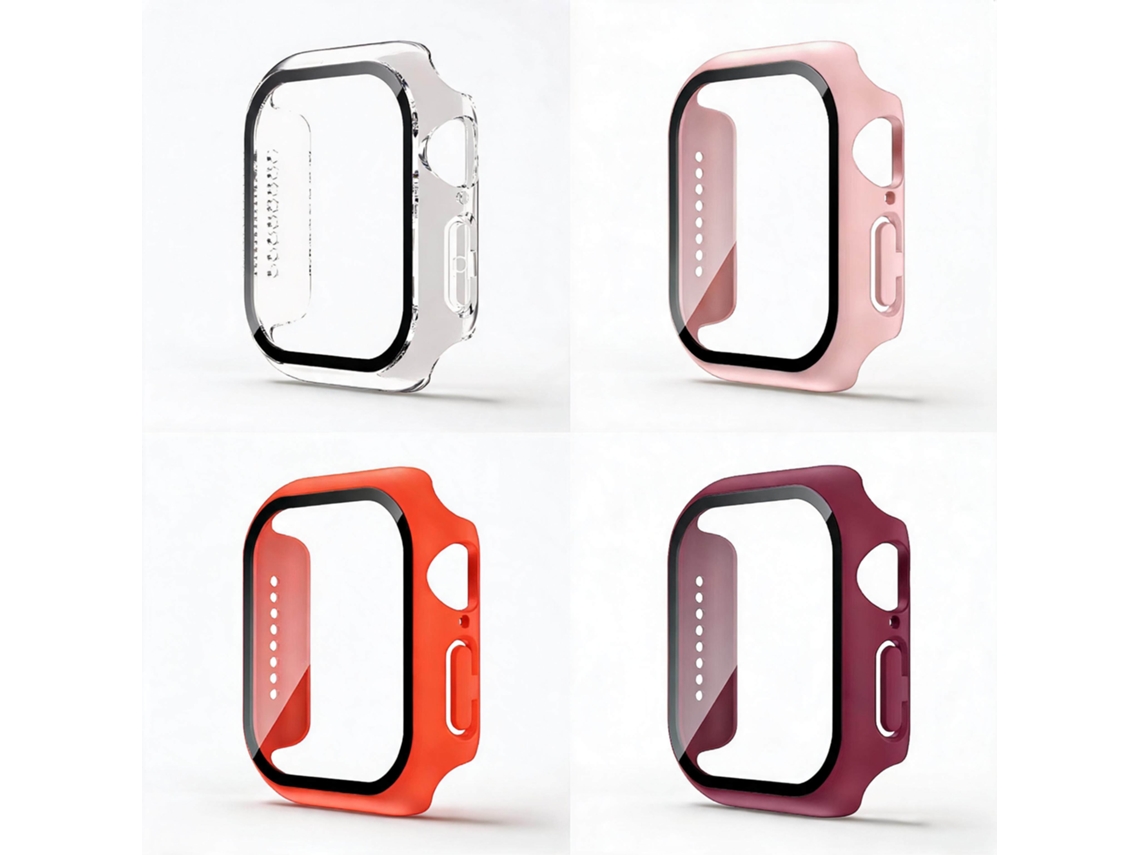 Capa Protetora para Apple Watch S10 com Marca CZHHMART (46 Mm) Pc e vidro temperado 4 unidades