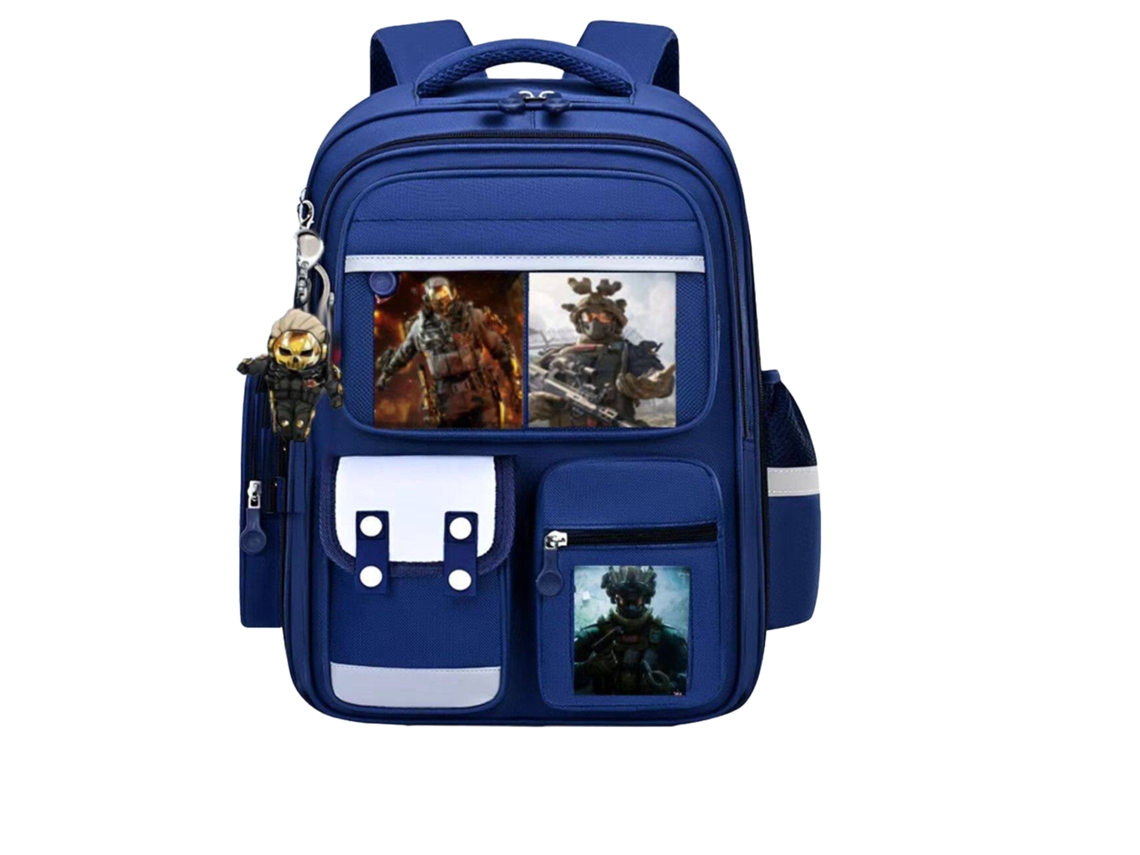 Laxiscreed Mochila Escolar Para Crianças Com Múltiplas Compartimentos E Antidobra