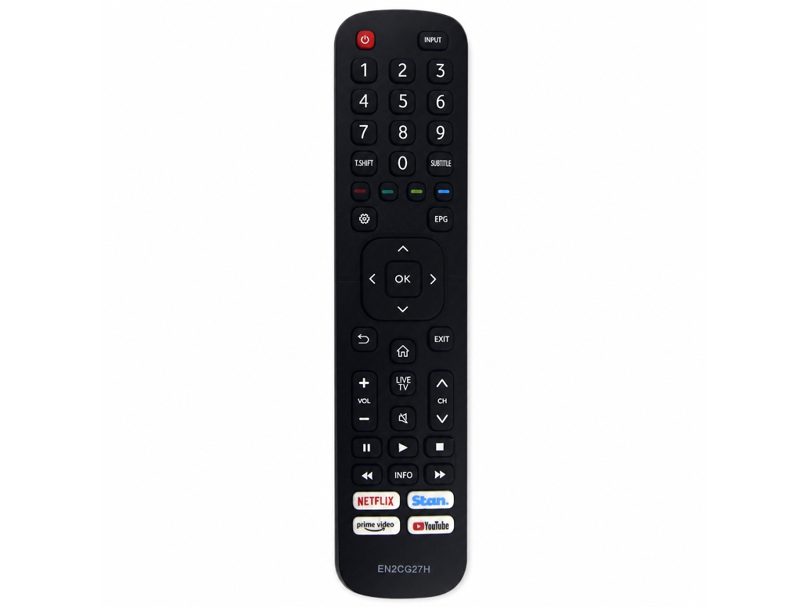 Comando À Distância Para Tv Compatível Com Hisense En2cg27h Com Botões Netflix, Prime Video E Youtube