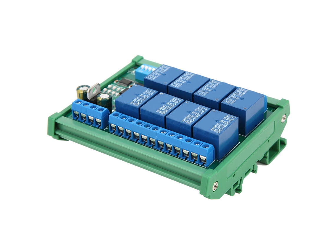 Placa Expansão Relé 8 Canais Rs485 12v Plc