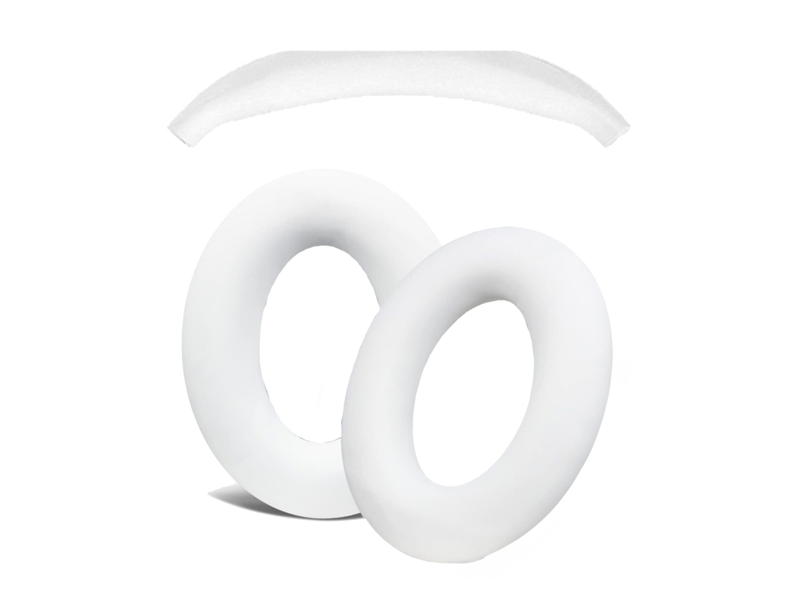 Set 3 Capas Zruxe Para Bose Qc45, Qc35, Qc25, Qc15, Qc2, Ae2 Silicone Almofadas E Banda Superior Branco (desporto E Fitness)
