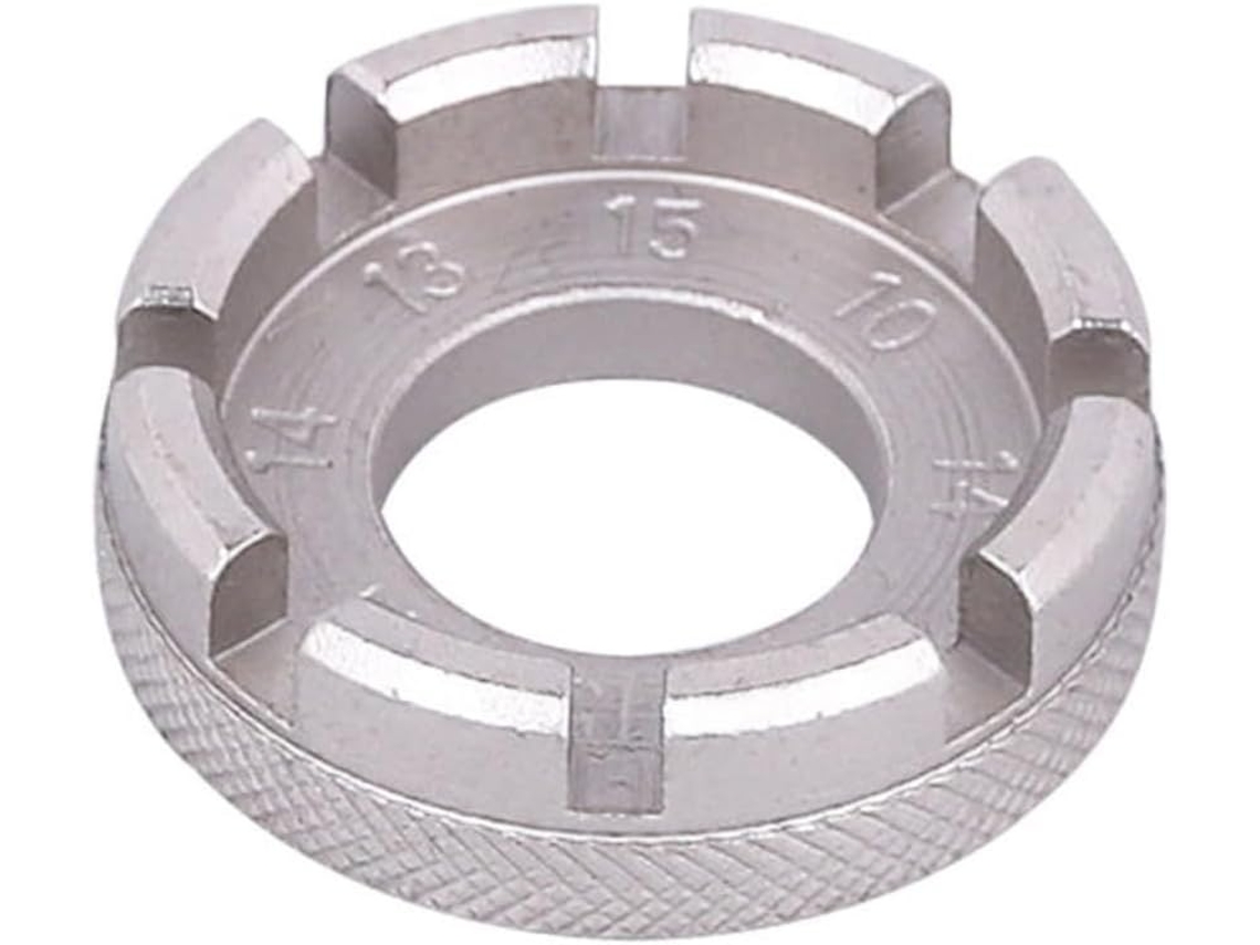 Chave De Raio Para Mountain Bike, Prateada, Ferramenta De Ajuste De Raios, 8 Ranhuras, Aço Resistent Gokoco