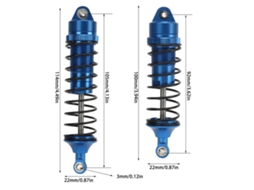 Amortecedor De Choque Para Carro Rc Traseiro E Dianteiro Alumínio Alto Resistência Para Traxxas Slash 4x4 1/10 Azul Escuro