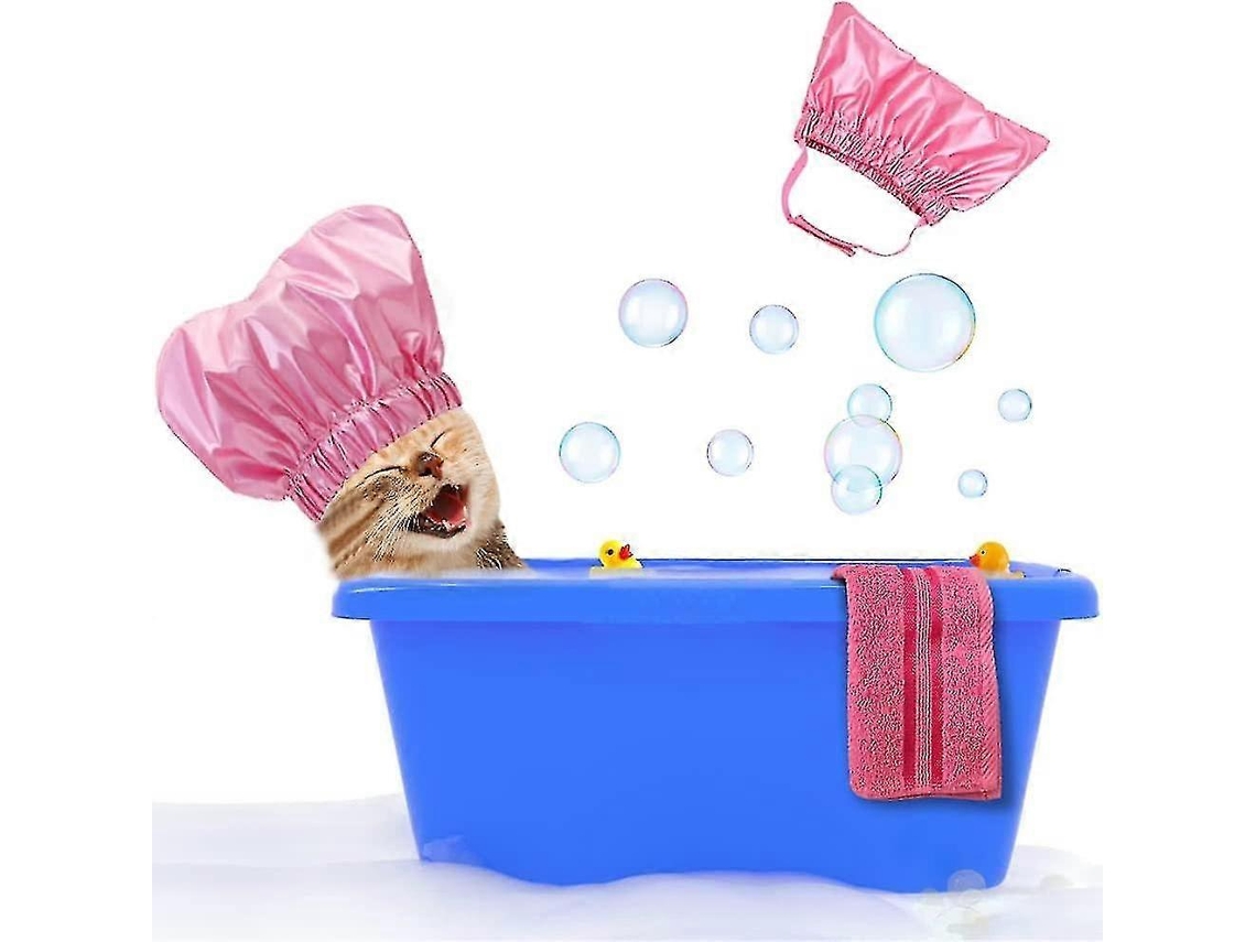 Toucas De Banho Para Animais De Estimação, Ideais Para Banho De Gatos, Impermeáveis ​​e Com Proteção Para As Orelhas.