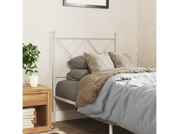 Cabecero de metal blanco de 80 cm