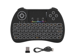 Teclado Sem Fio Mini LAXISCREED 2.4ghz Luz Colorida