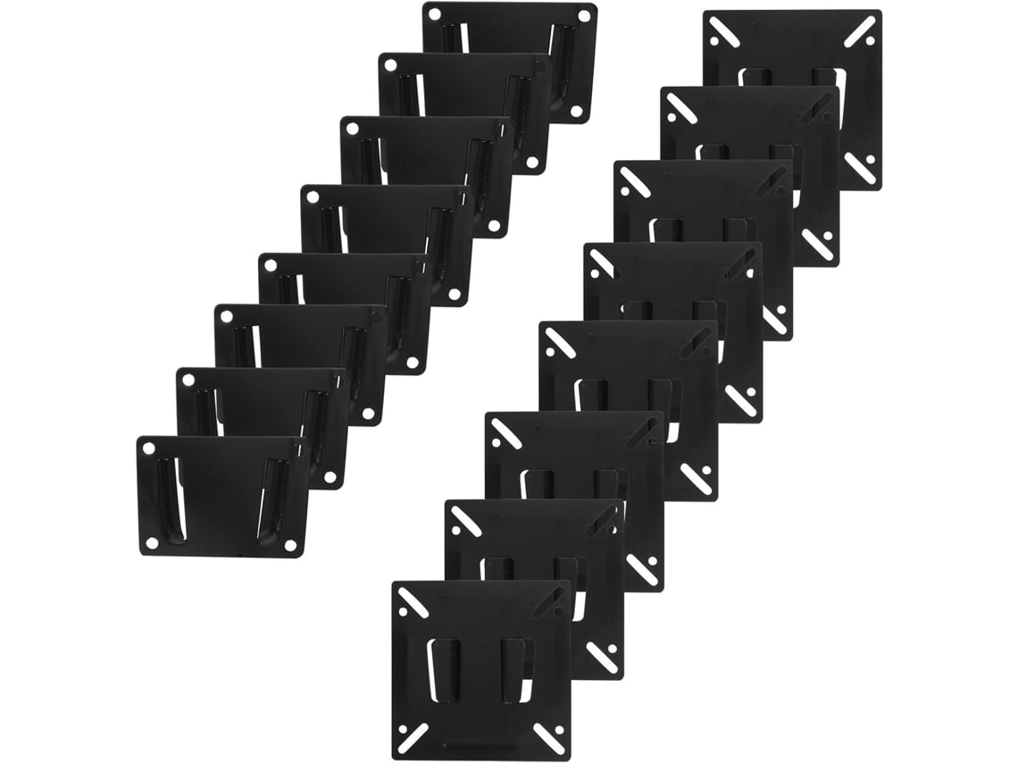 Conjunto De 8 Peças De Suporte De Parede Giratório Multidirecional Em Ferro Para Telas De 14 A 24 Polegadas.