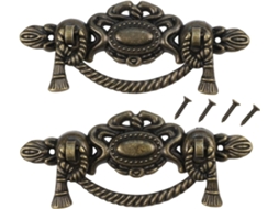 Puxador De Móveis Fabuletta Em Bronze Antigo – Retrô Liga Zinco Para Armários E Gavetas Cozinha Vintage, 115mm, Ideal