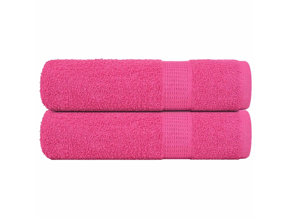 Shower Towel, Shower Towels Vidaxl Cor-de-rosa Algodão (70 X 140 Cm)