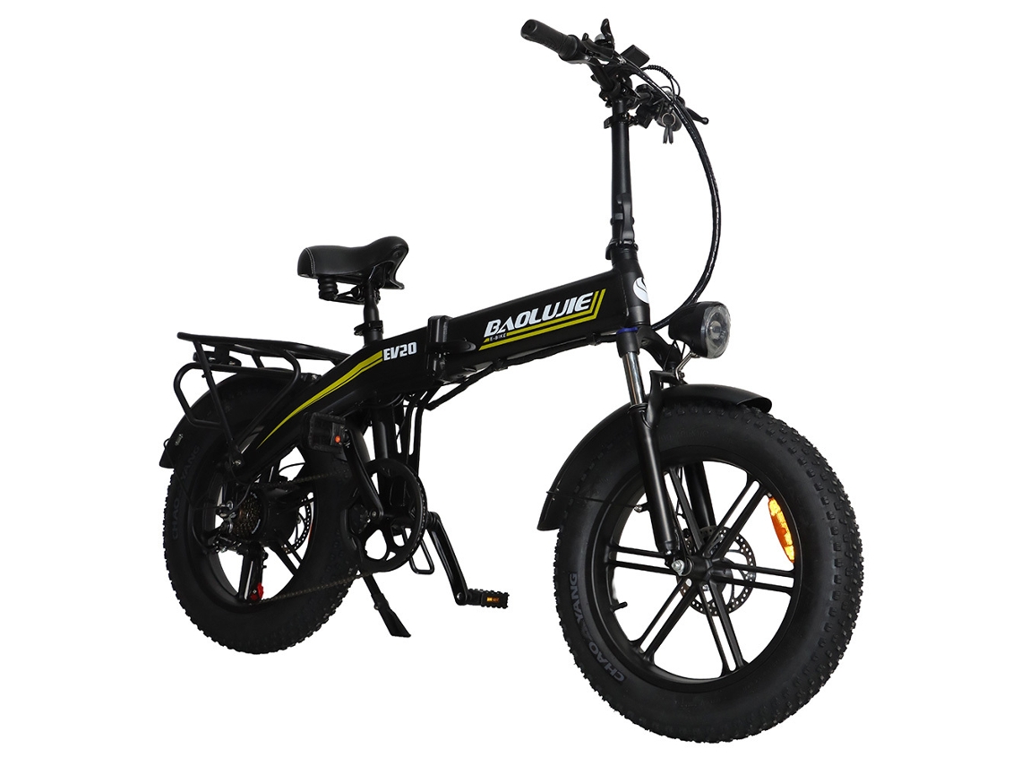 Bicicleta Elétrica Dobrável BAOLUJIE D7, Bateria de 48v 16ah, Shimano de 7 Velocidades