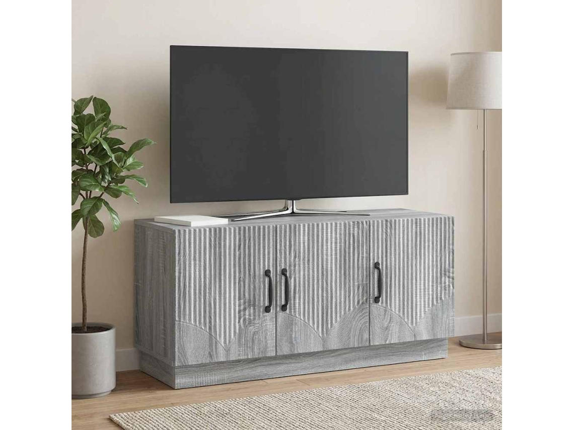 Vidaxl Gabinete Para Tv Sonoma Cinzento 99 X 34,5 X 47 Cm