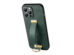 Lurelia Capa Iphone 13 Pro Max Couro Pu Pc Antichoque Toque Suave Verde