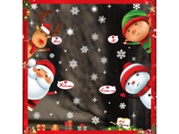 Stickers de Janela de Natal Reutilizáveis e Ambientais para Vidro | S/MARCA
