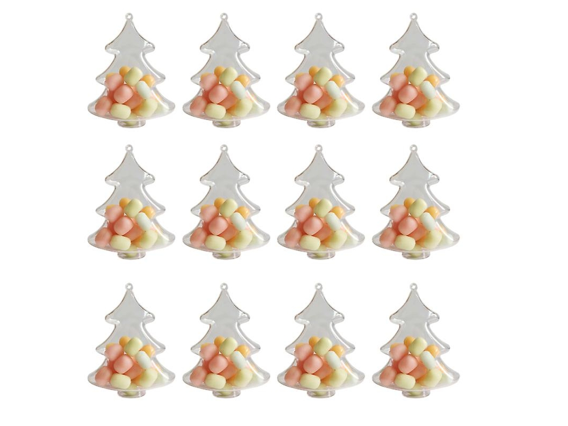12 Unidades De Caixa De Doces Para Árvore De Natal Allinless