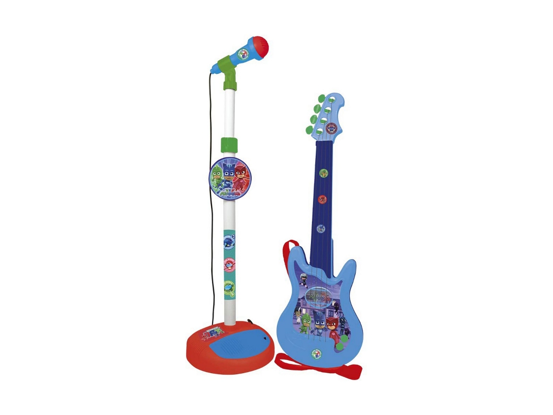 Guitarra Pjmasks Com Microfone - 4 Cordas