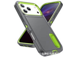 Capa De Celular Invisível Com Suporte Para Proteção Contra Quedas.cinza Verde Brilhante série De Suportes Resistentes Y-defense - Google Pixel 9 P