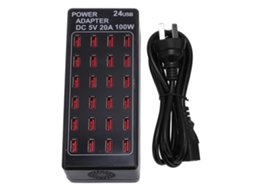 Carregador Multi porta LAXISCREED 100w Usb 24 Portas