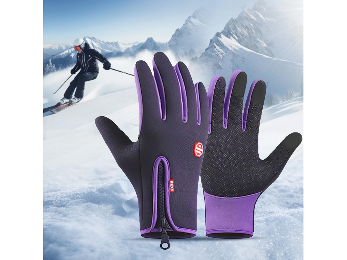 Luvas Táteis de Inverno, Anti frio e Anti vento. com Silicone Antiderrapante e Ajuste Regulável, Ideais para Ciclismo e Condução.
