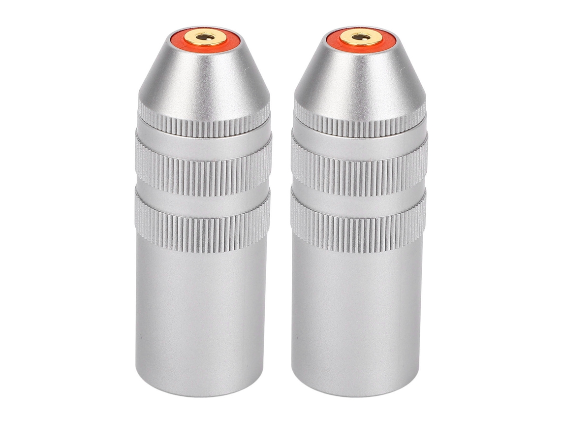 2pcs Adaptador Conversor Xlr Macho 4 Pinos Para 2.5mm Fêmea Balanceado Anti-interferência Para Microfones Mixers Alto-falantes
