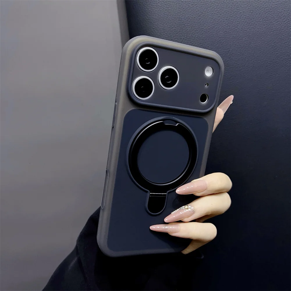 Capa De Silicone Para Iphone 17 Pro, Preta, Compatível Com Iphone, Capa Protetora À Prova De Choque.