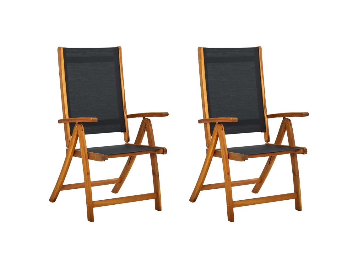 Folding Chair, Folding Chairs Vidaxl Preto Madeira (n/a)
