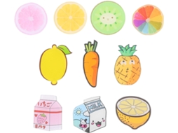 Conjunto De 10 Ímãs Geladeira Em Formato Frutas, Modelos Variados, Em Resina
