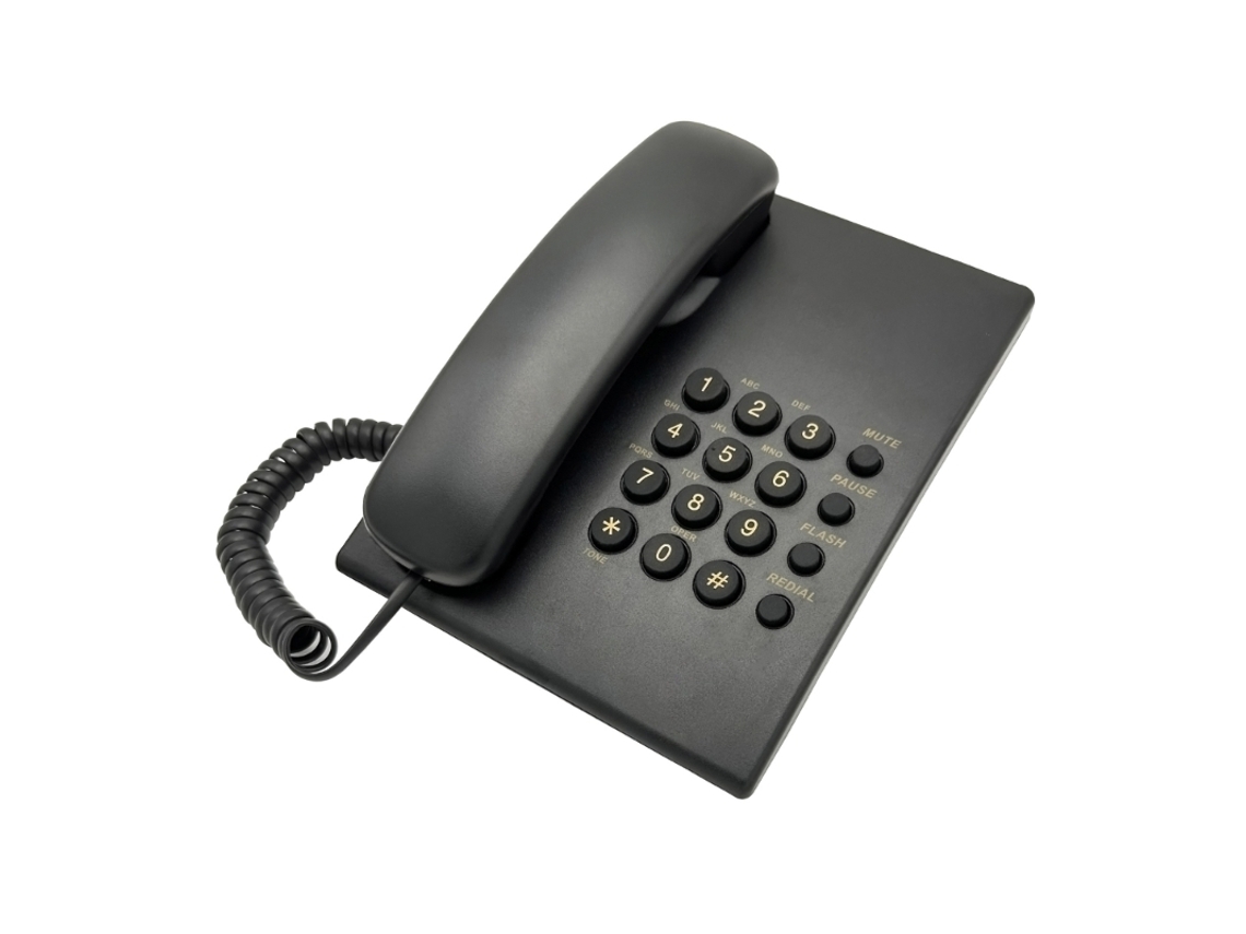 Telefones Fixos Telefone Fixo Com Botão Grande Para Escritório, Hotel, Casa, Banheiro Slowmoose