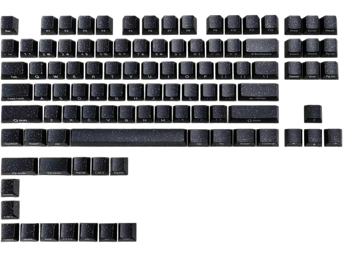 Conjunto de Teclas Translúcidas com Impressão Lateral e Perfil Original 101key para Teclados Mecânicos. SFUSHOS