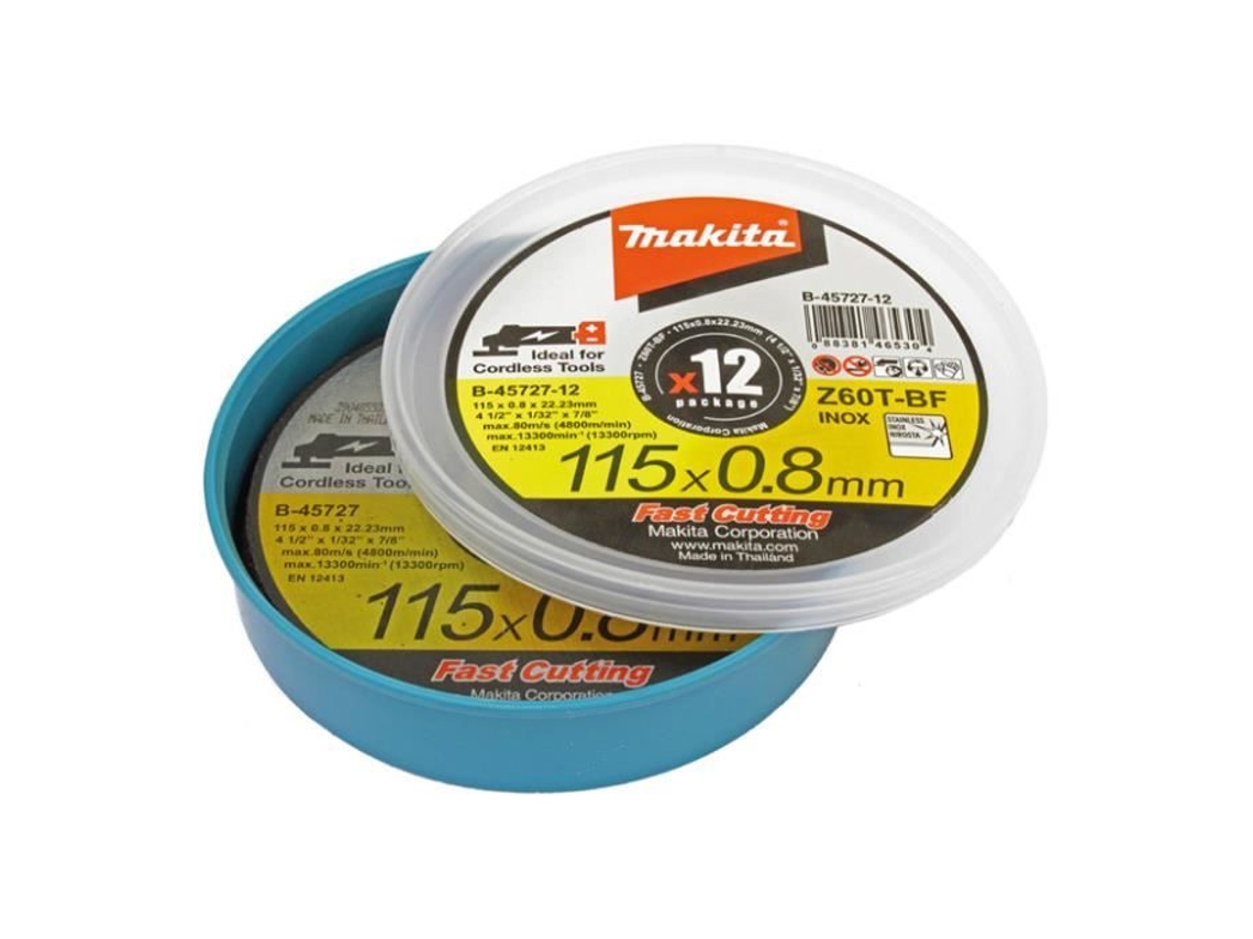 Discos De Corte Makita Aço E Aço Inoxidável Fino Eco 115mm