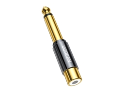 Adaptador de Áudio Rca Fêmea para 6,35 Mm Macho AQUAFORGE