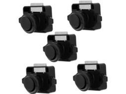 Nuobesty Conjunto De 5-travas Botão Pressão Portas Armários E Móveis, Liga De Zinco + Abs
