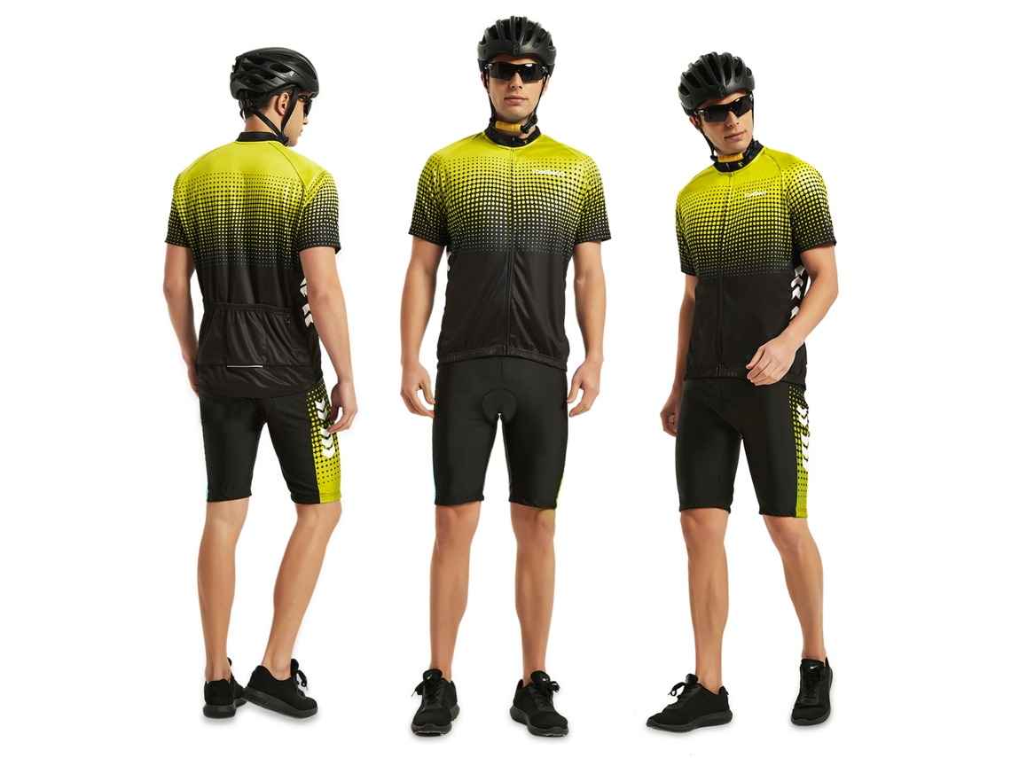 Roupa de Ciclismo Mali de verão com camisa e calções com espuma 5D, respirável