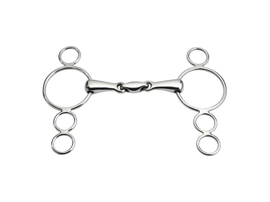 Bridões Anatômicos Ajustáveis com Argolas 4 Prateado 145 Mmfeeling