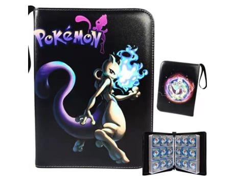 Álbum Pokémon Tcg V Reel Em Couro Pu Com Zíper | 900 Cartas | Hlx 192