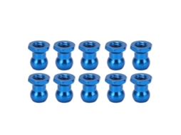10pcs Tuercas Esféricas De Aluminio Para Coches Rc Tamiya 1/10, Tuercas De Bloqueo Rc, Accesorios Rc