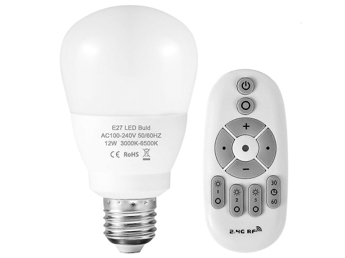 Lâmpadas Led Dimerizáveis Com Controle Remoto