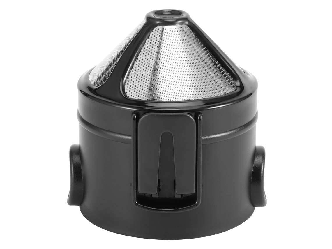 Filtro de café portátil e reutilizável em aço inoxidável para cafeteira.