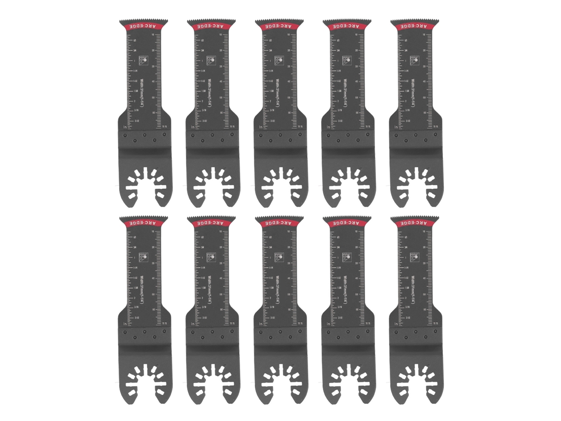 10 Lâminas De Serra Oscilante Universal Para Corte De Metal Madeira Plástico 31mm 1.25in