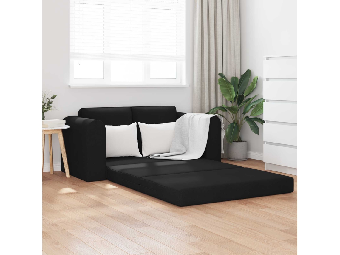 Vidaxl Sofá-cama Preto 148 X 71 X 83 Cm Tecido
