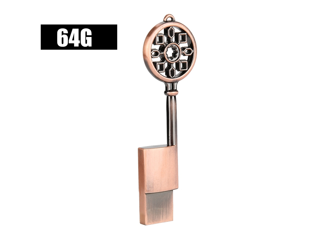 Pen Drive Usb LAXISCREED 64gb Retrô Chave Resistente