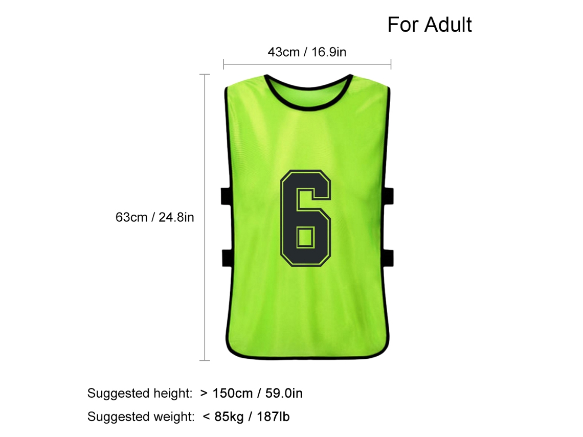 Omni-202612 Pcs Chalecos De Futebol Para Adultos De Secagem Rápida Com Números, Camisa De Equipe Para Treinamento E Partida