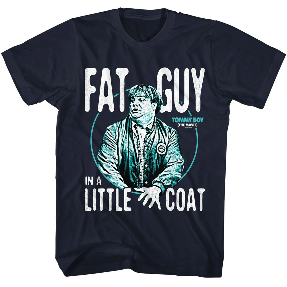 Unisex Adult T-shirt Rockinstone Tommy Boy Little Coat Navy Sizexxl